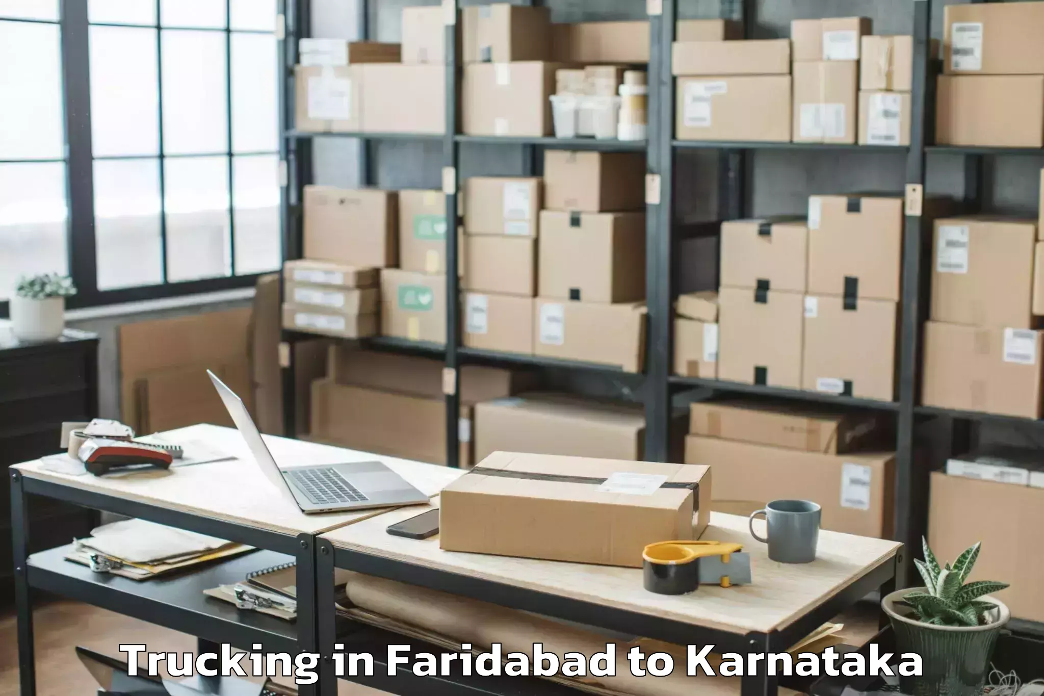 Get Faridabad to Karnataka State Akkamahadevi W Trucking